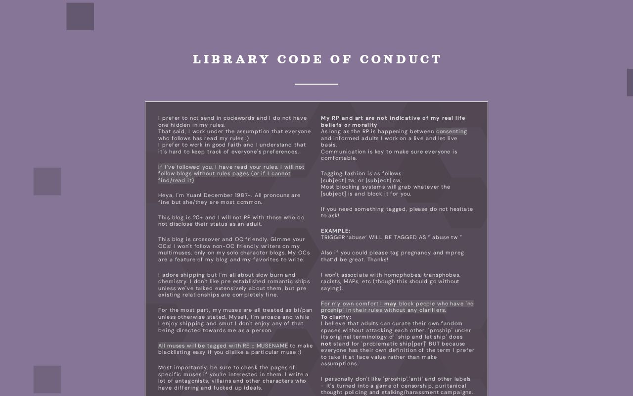 Library Code Of Conduct library-code-of-conduct